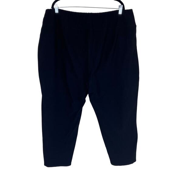 Eileen Fisher Women's Plus Size 3X Black Washable Crepe Slim Ankle Pants Pull-on - Picture 4 of 16